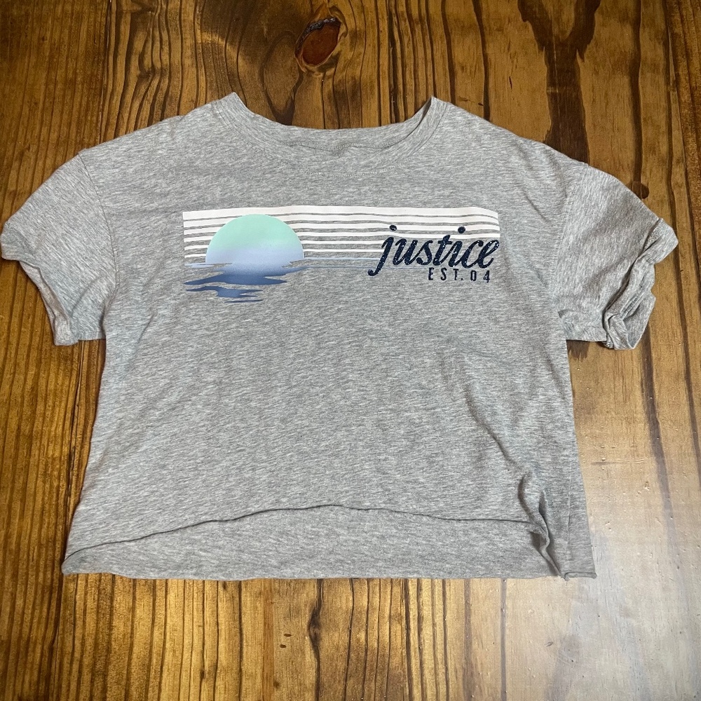 Girls Justice crop tee